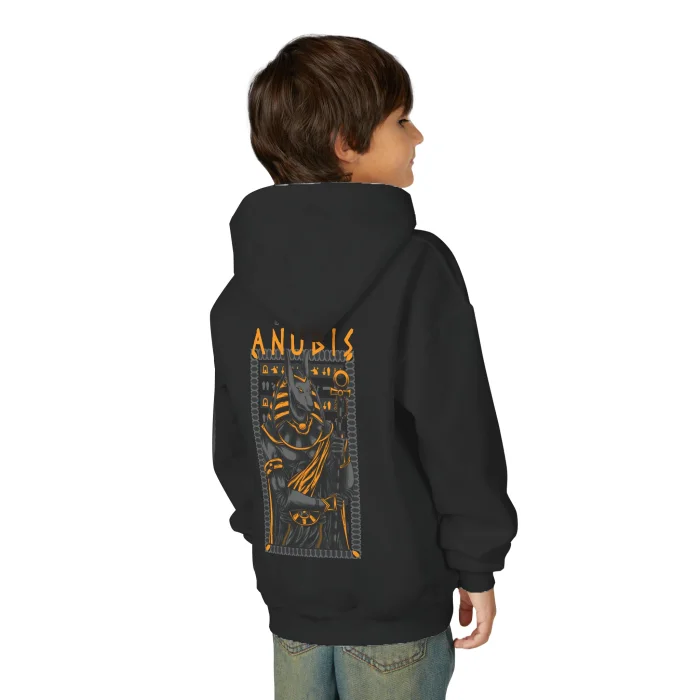 Bluza z kapturem Dziecięca z nadrukiem Anubis Warrior